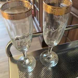 Champagne flutes glass